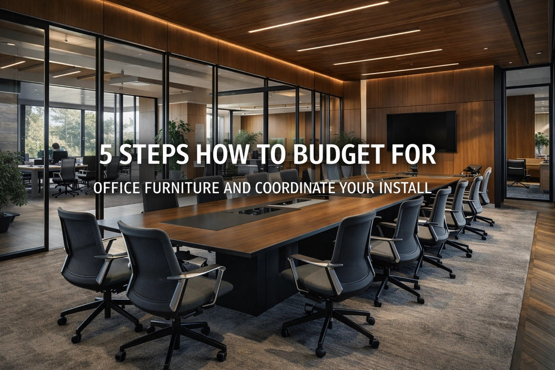 5 Steps How to Budget for Office Furniture and Coordinate Your Install